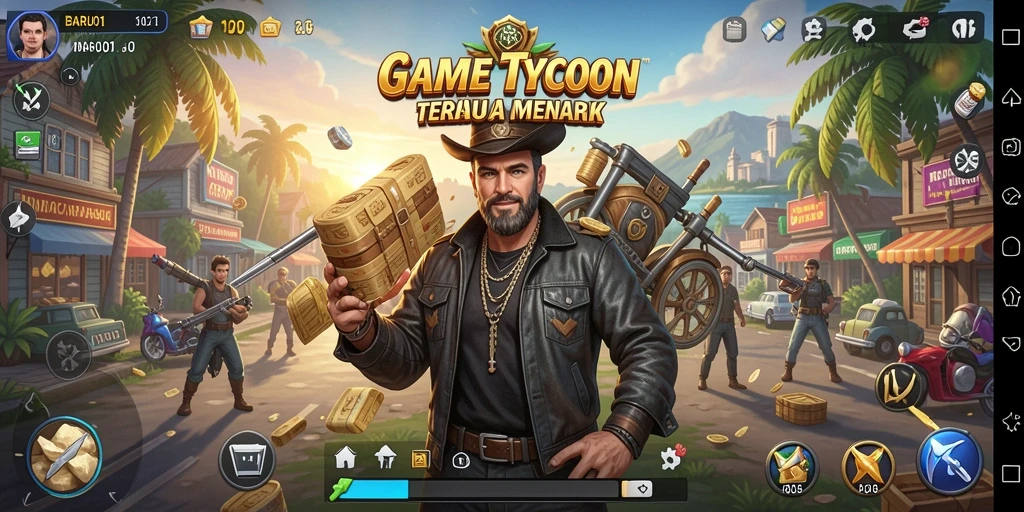 Menampilkan gameplay yang menarik dari BARU01 dengan beragam pilihan bisnis.