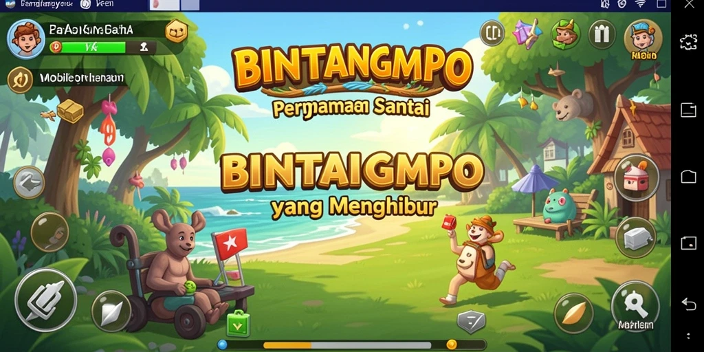 Tampilan gameplay seru dan menghibur di BINTANGMPO.