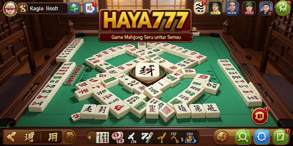 Tampilan gameplay <strong>HAYA777</strong> yang seru dan menarik saat bermain Mahjong.