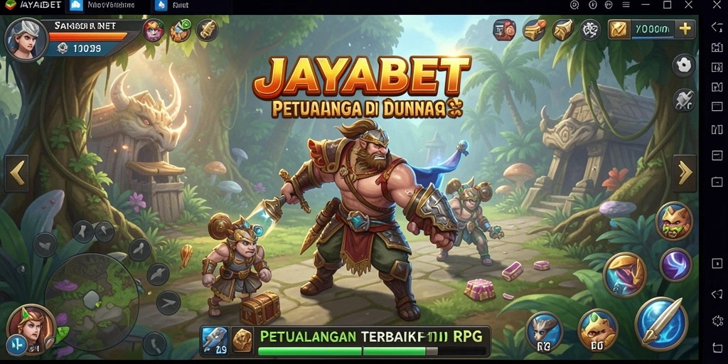 Gameplay JAYABET menampilkan aksi pertempuran seru dan eksplorasi dunia.