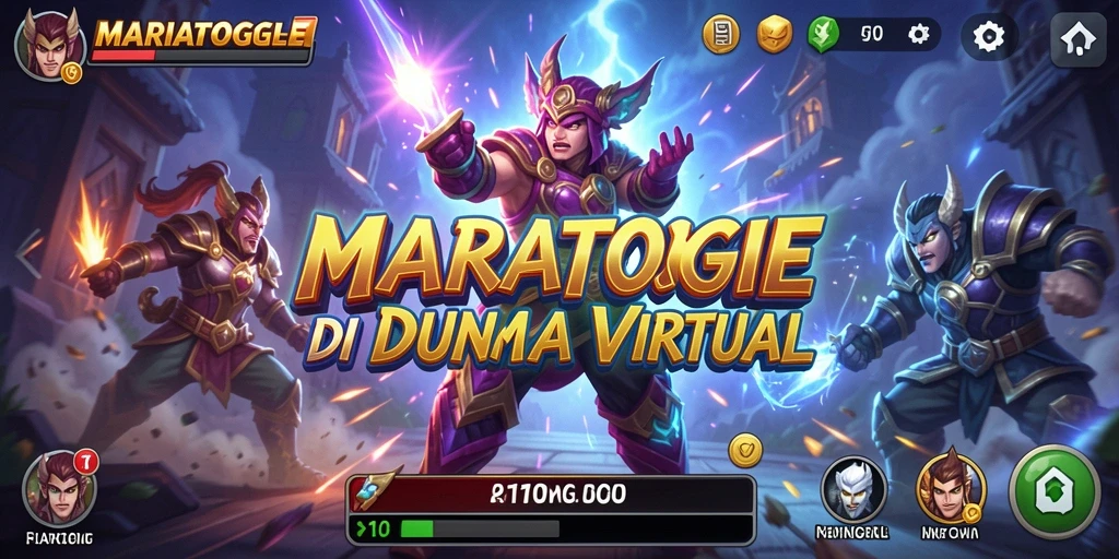 Tampilan gameplay MARIATOGEL dengan aksi pertarungan yang seru.