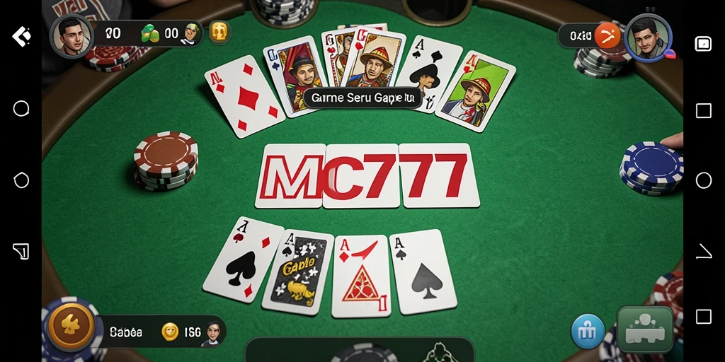 Tampilan gameplay Gaple yang menarik di MC777.