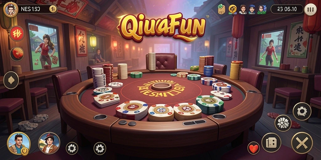 Tampilan gameplay menarik dari NESIAFUN dengan suasana QiuQiu.