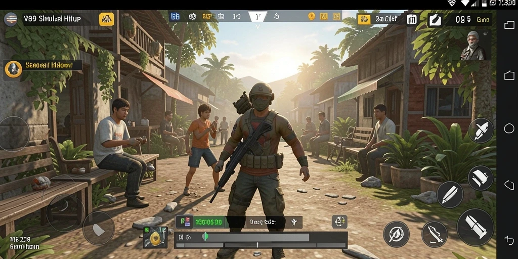 Tampilan gameplay V89 yang interaktif dan menarik di dunia simulasi.