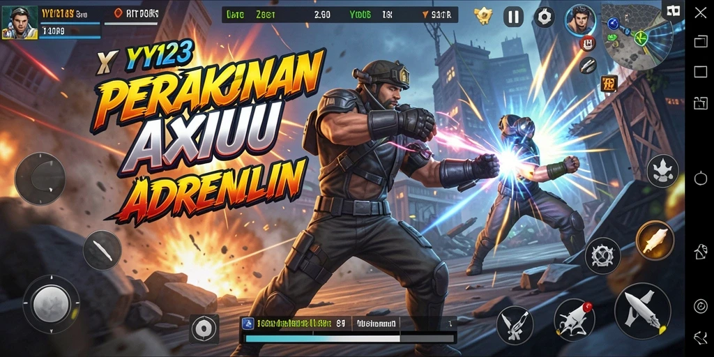 Tampilan aksi epik dalam permainan YY123 yang memikat.